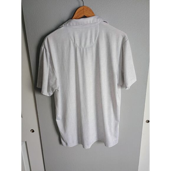 Callaway golf shirt Polo optidri medium white striped comfortable athletic sport - Picture 2 of 5